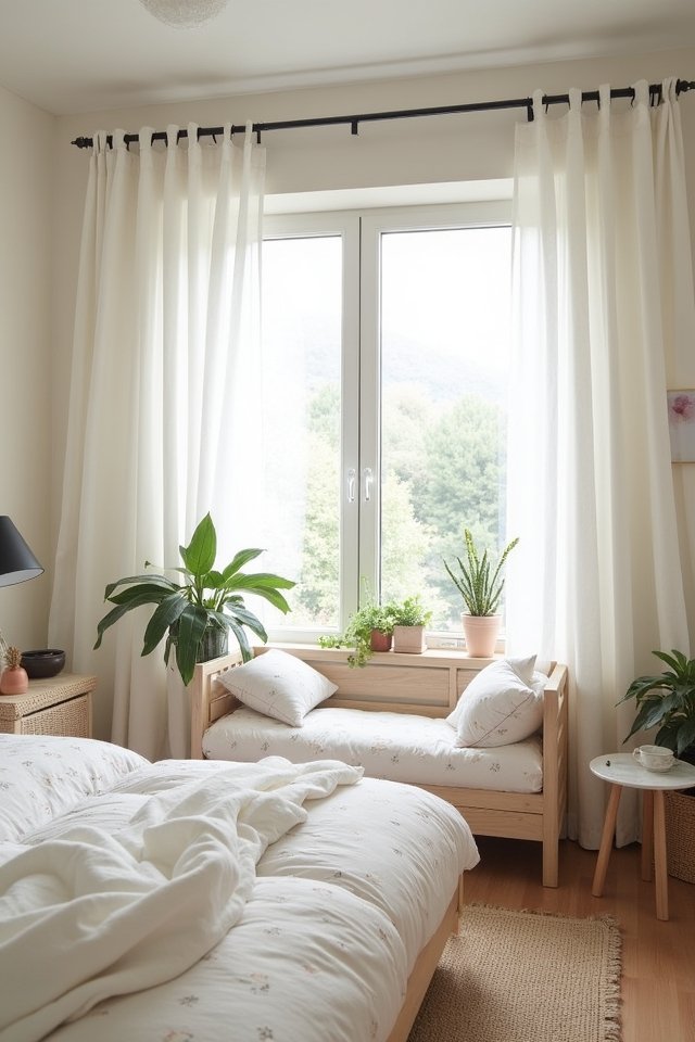 light airy bedroom retreat
