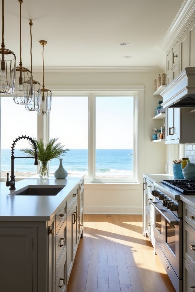 light airy greige kitchen