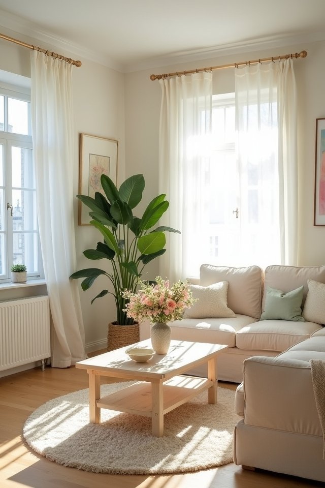 light airy pastel decor