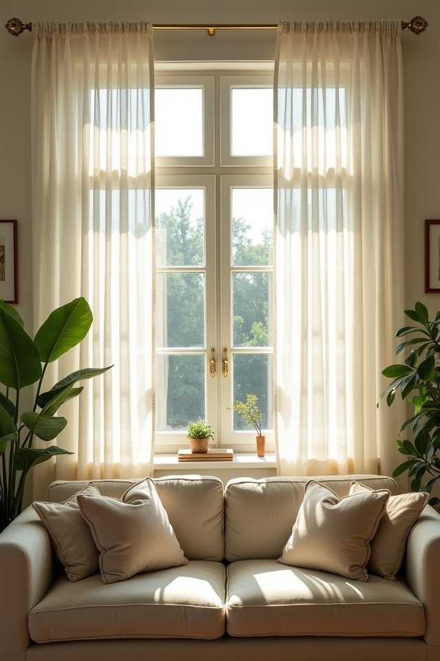 light airy sheer curtains