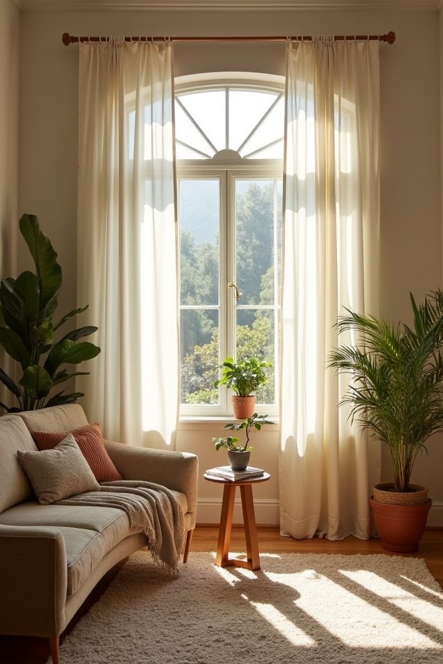 light airy sheer curtains