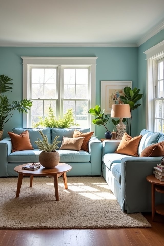light blue soft brown harmony