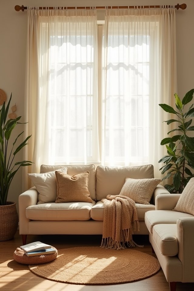 light colored curtain ideas