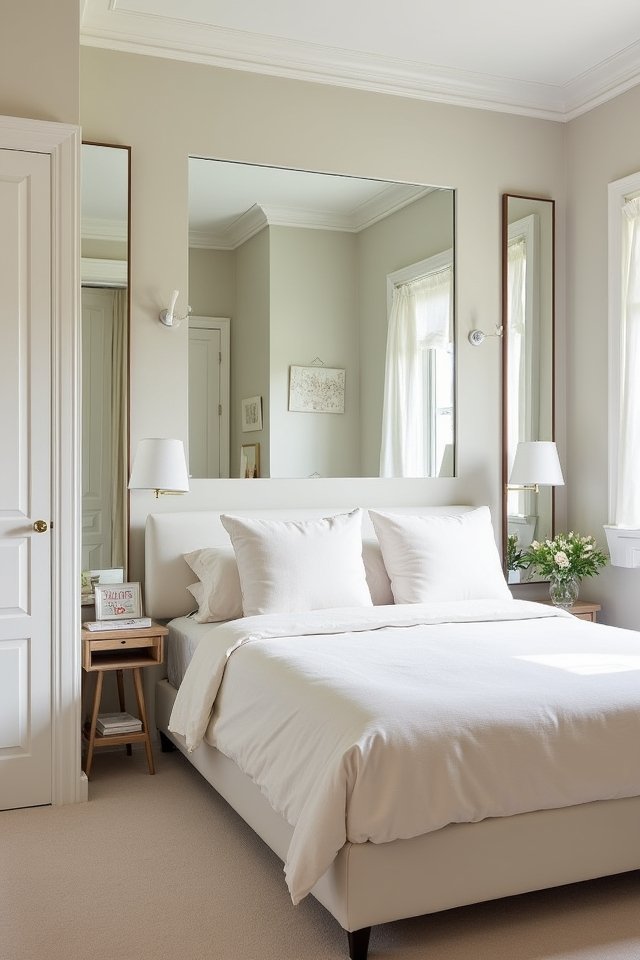 light colors and mirrors
