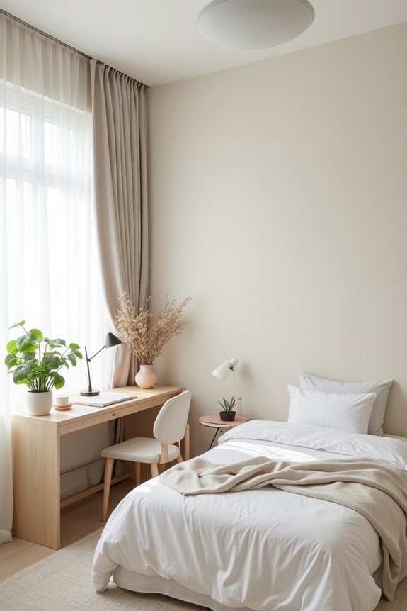 light colors create spaciousness