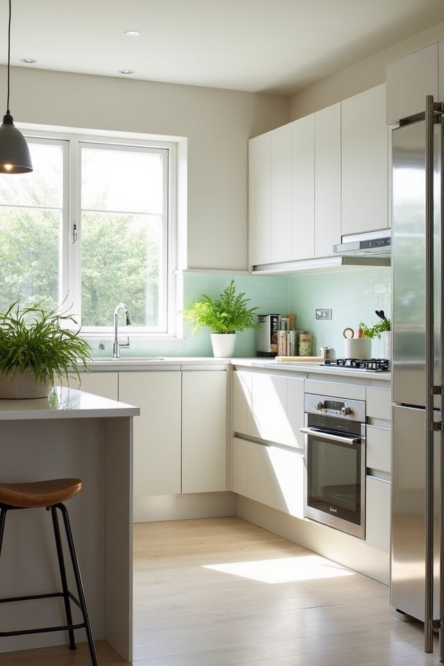 light colors reflective surfaces