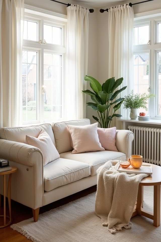 light colors soft textures