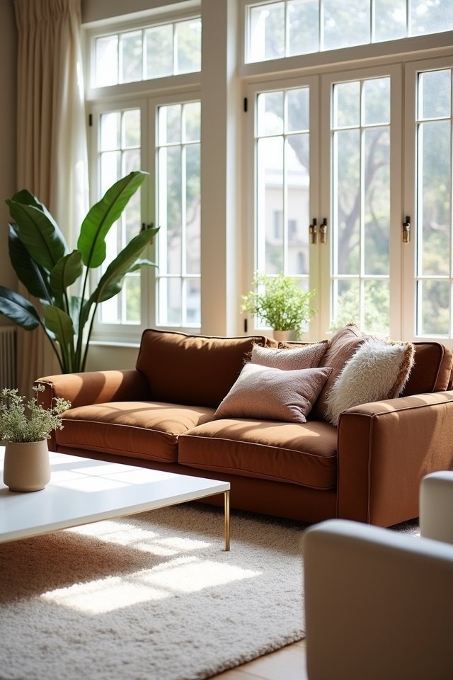 light furniture brightens space