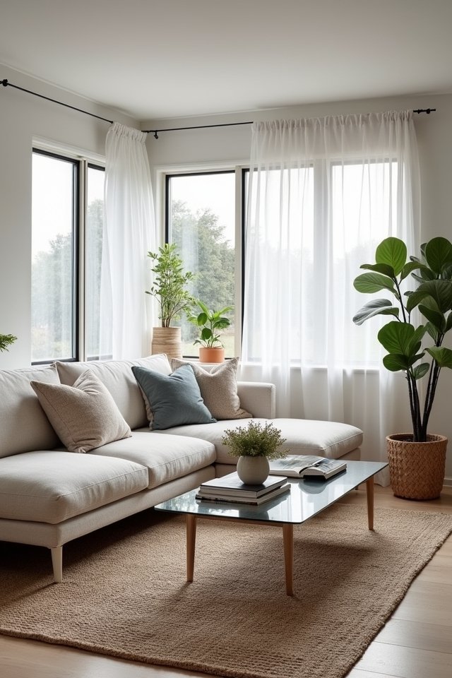 light gray living room oasis