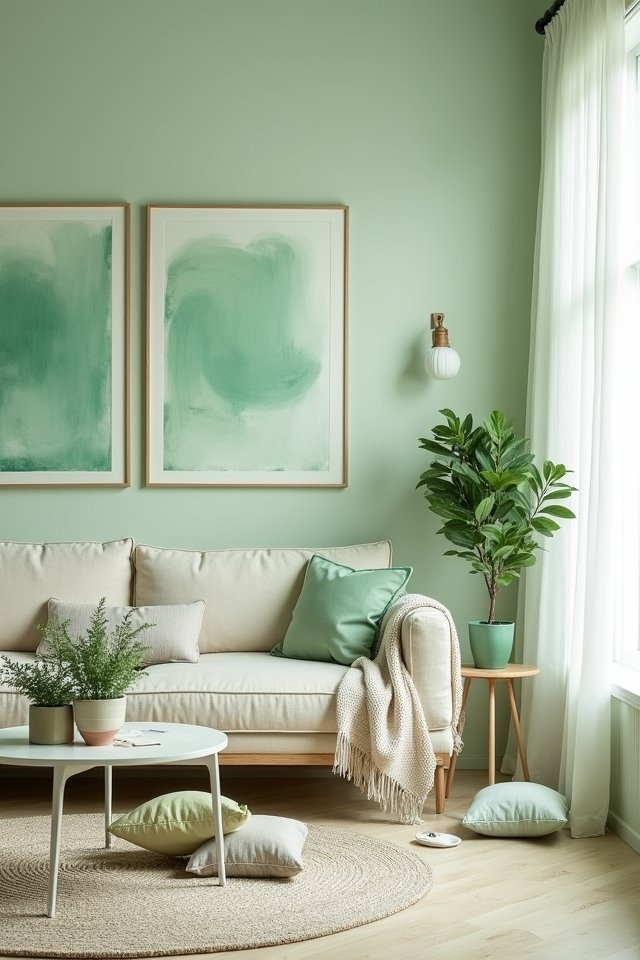 light green artwork ideas
