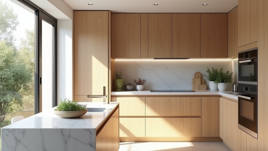light oak kitchen cabinets