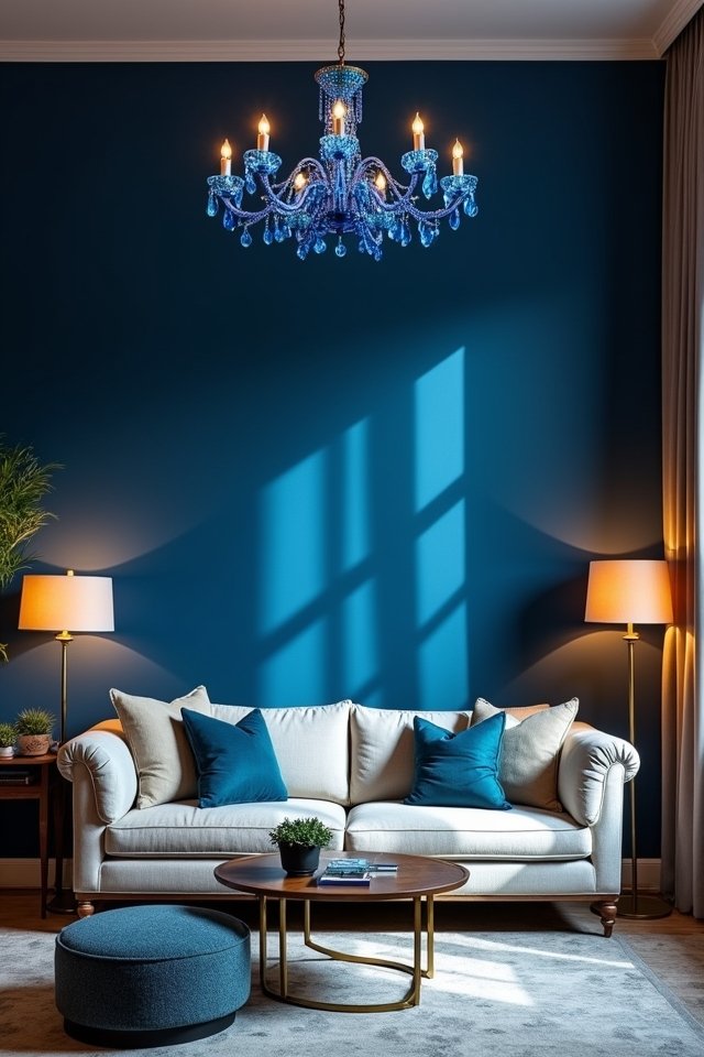 lighting transforms blue shades
