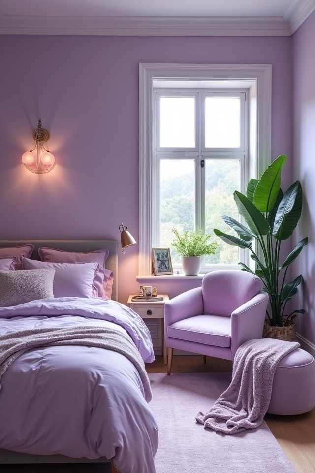 lilac lighting for tranquility