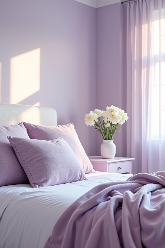 lilac pillows for cozy elegance