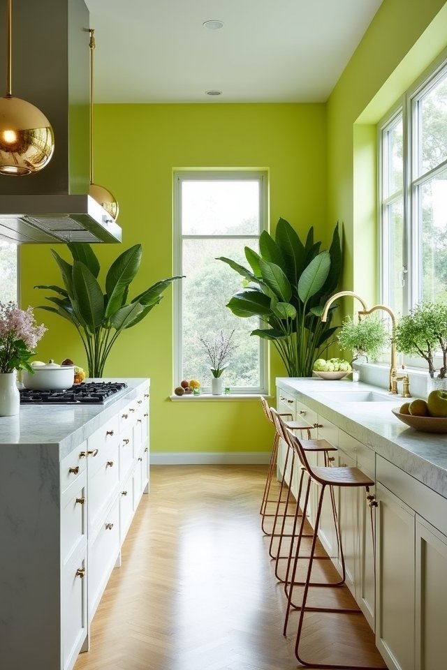 lime green elegance kitchen