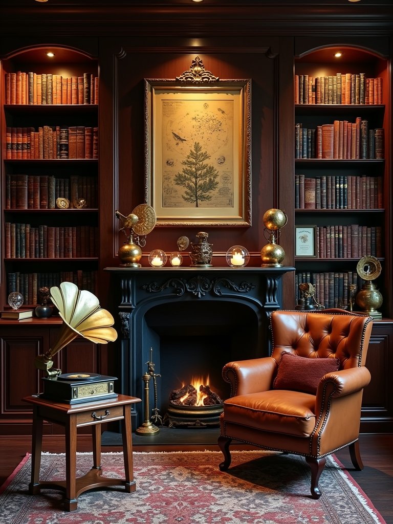 literary inspired cozy nook