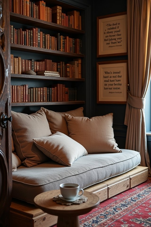 literary themed cozy oasis