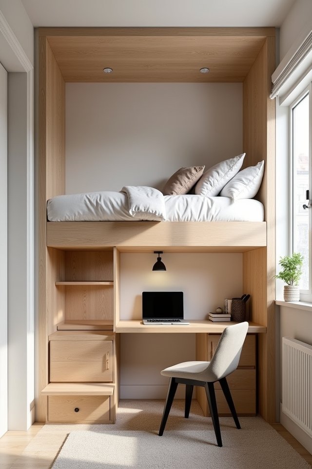 loft bed for space saving