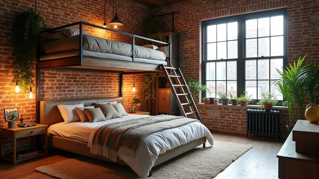 loft style bedroom inspiration