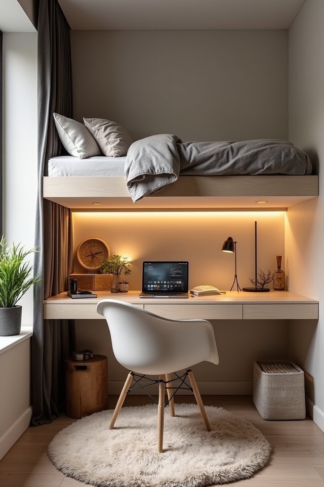 lofted bed multifunctional sanctuary
