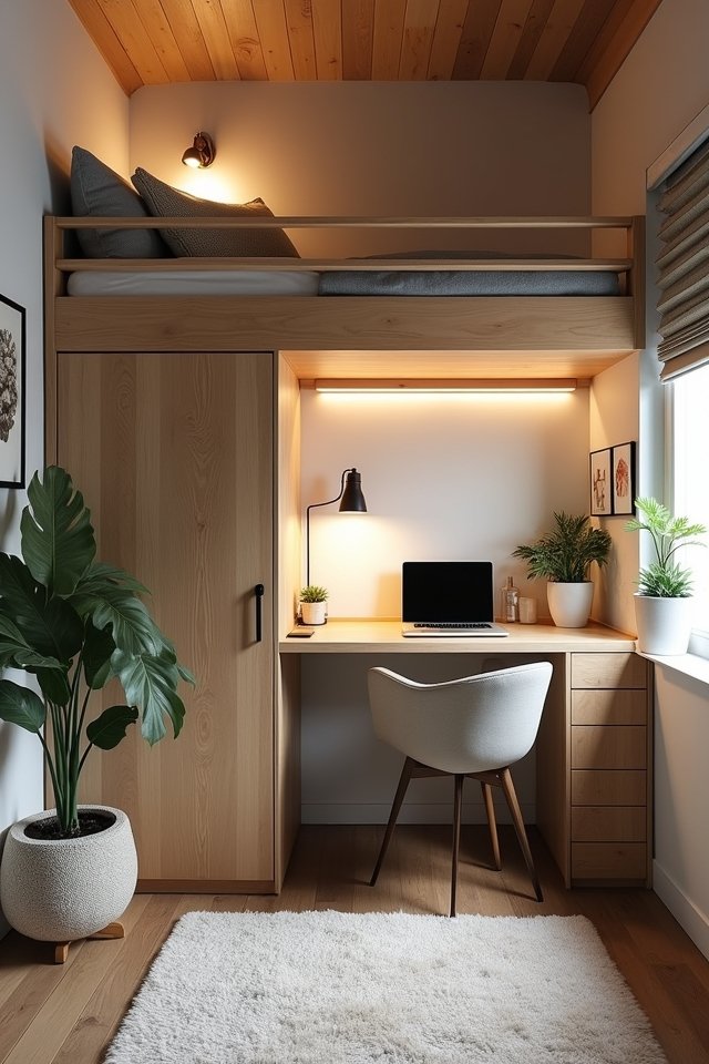 lofted beds multifunctional spaces