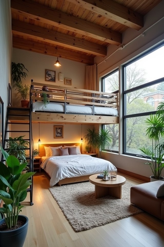 lofted sleeping area retreat