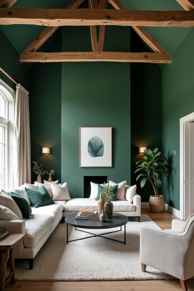 lush green contrast decor