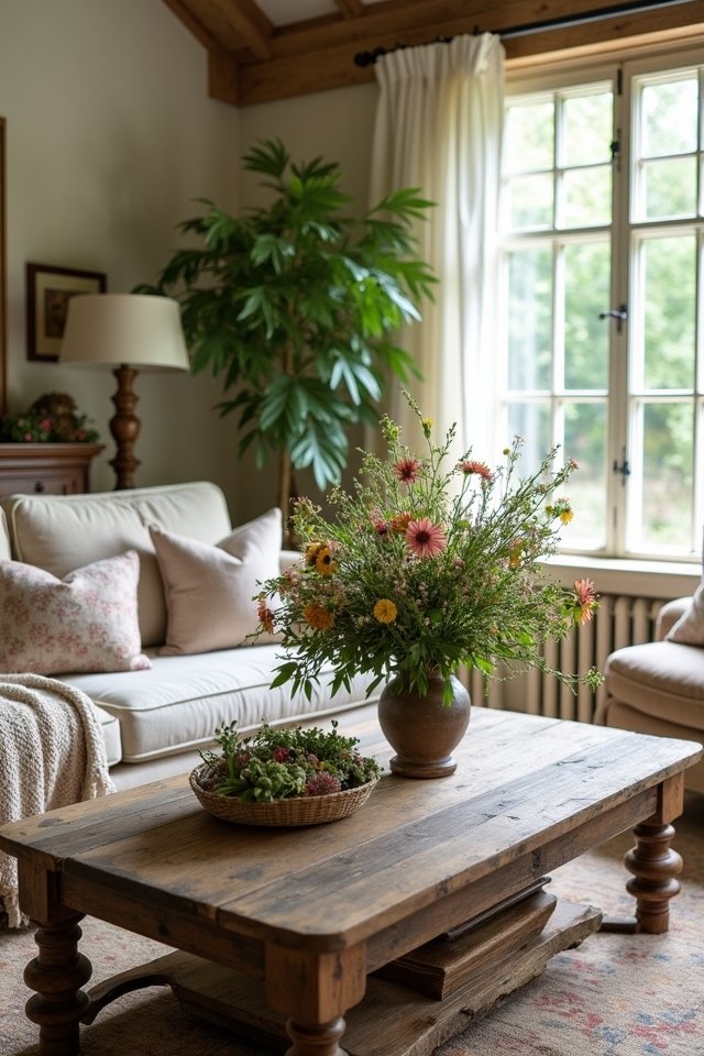 lush greenery and blooms