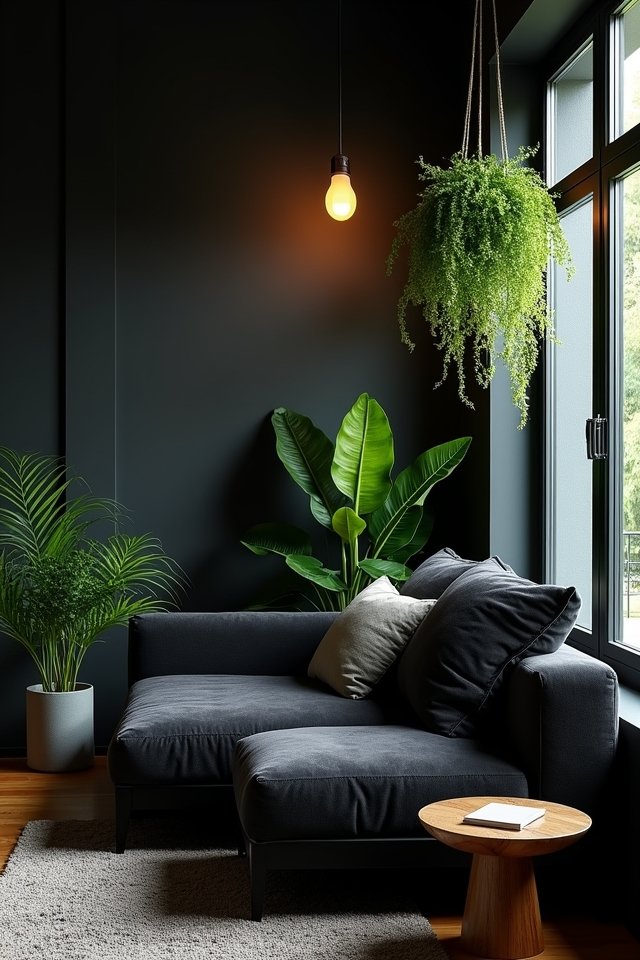 lush greenery enhances ambiance