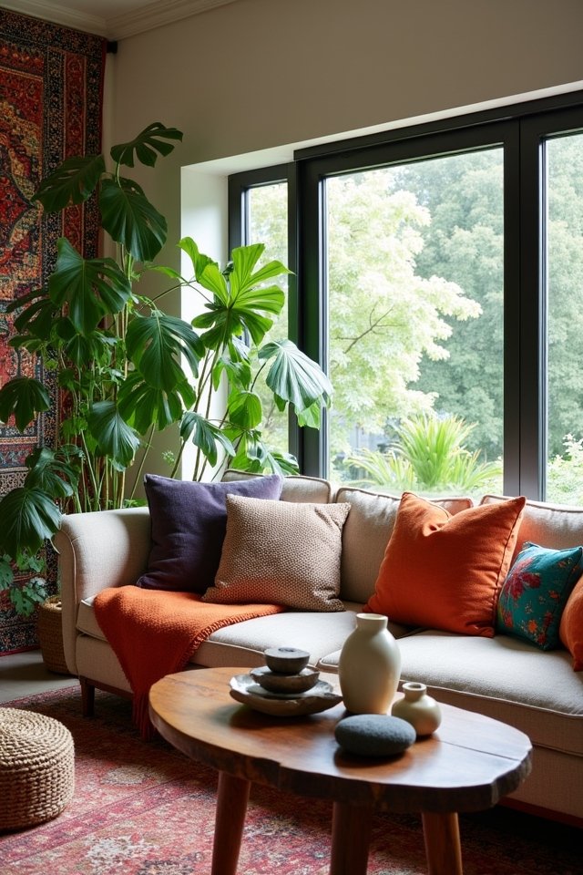 lush greenery enhances ambiance