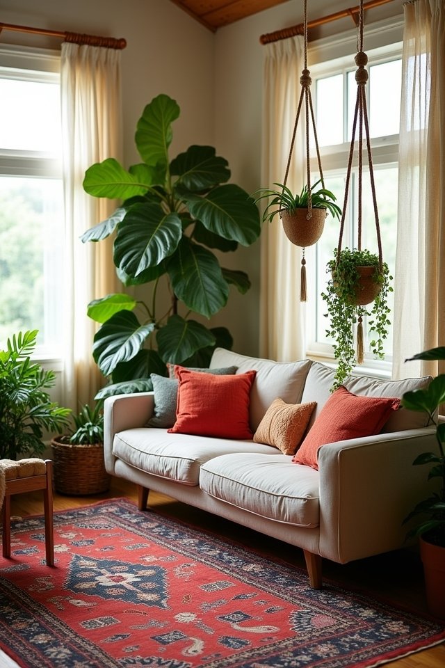 lush greenery enhances decor