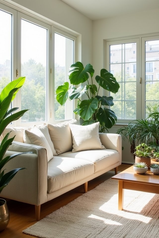lush greenery enhances living spaces