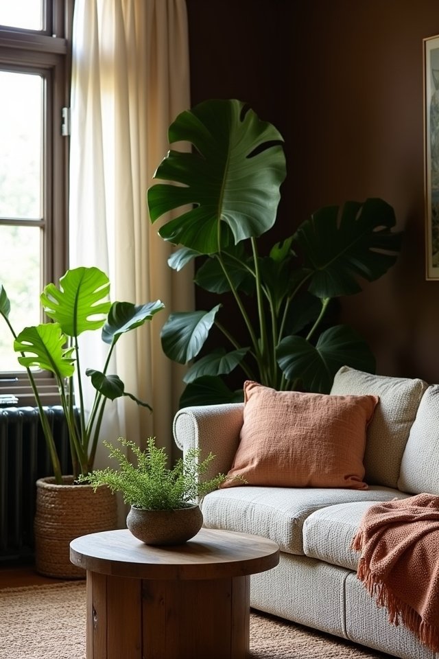 lush greenery for warmth