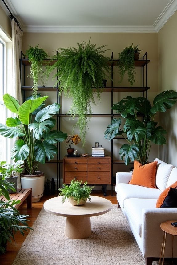 lush indoor plant barriers