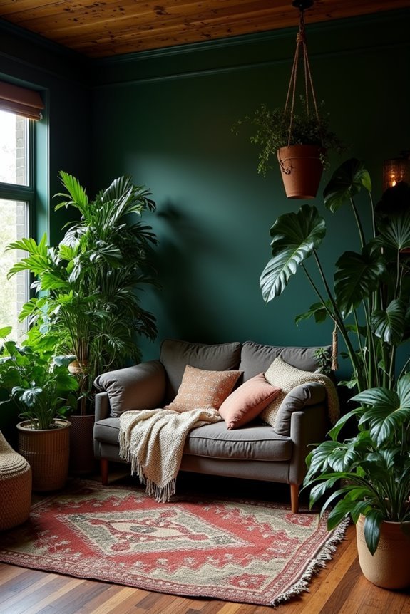 lush indoor plant oasis