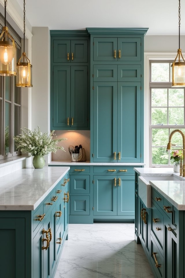 luxe teal and marble elegance