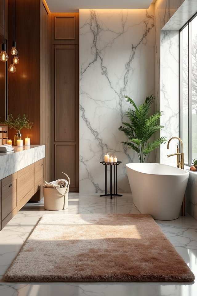 luxurious bath rug options