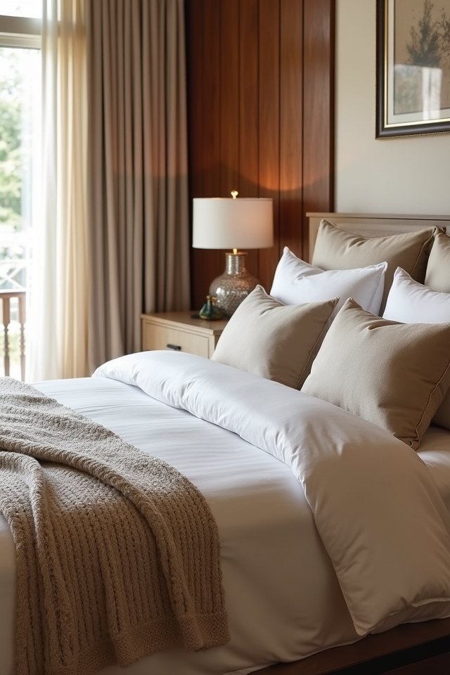 luxurious bedding for comfort