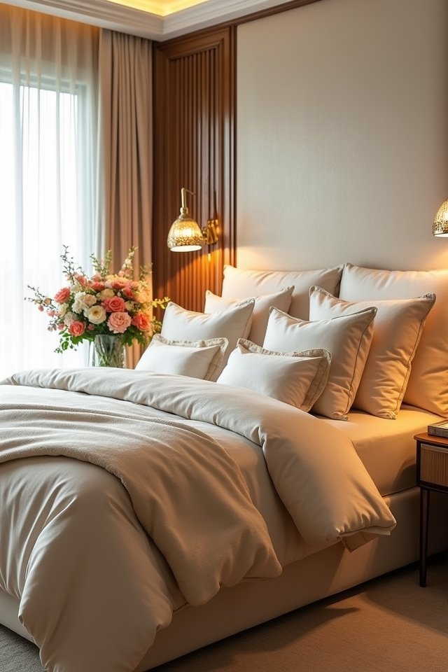 luxurious bedding for comfort