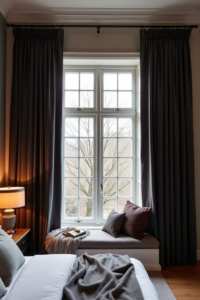 luxurious blackout motorized curtains