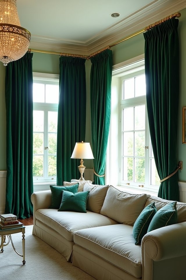 luxurious classic velvet drapes