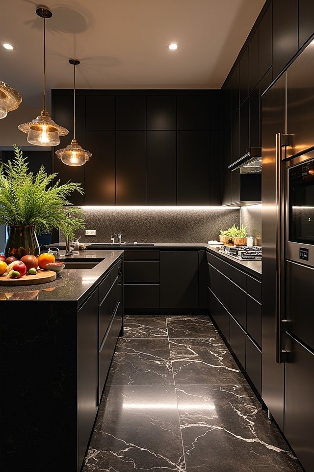 luxurious dark marble elegance