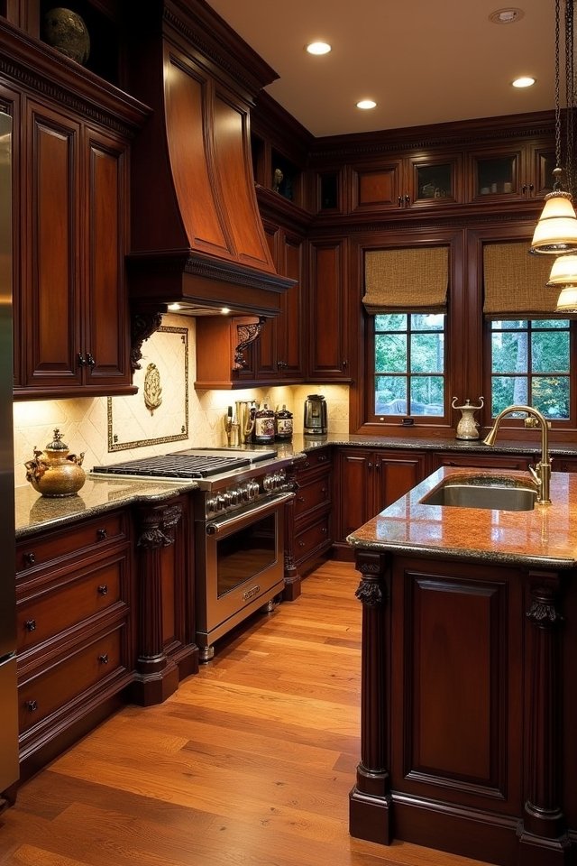 luxurious dark wood elegance