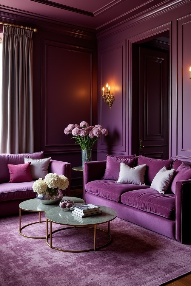 luxurious deep plum elegance