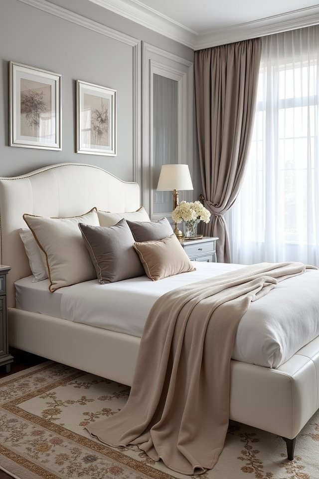 luxurious fabrics and finishes