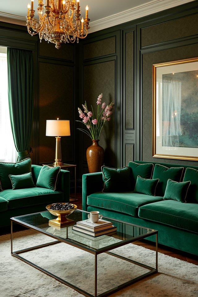 luxurious fabrics create elegance