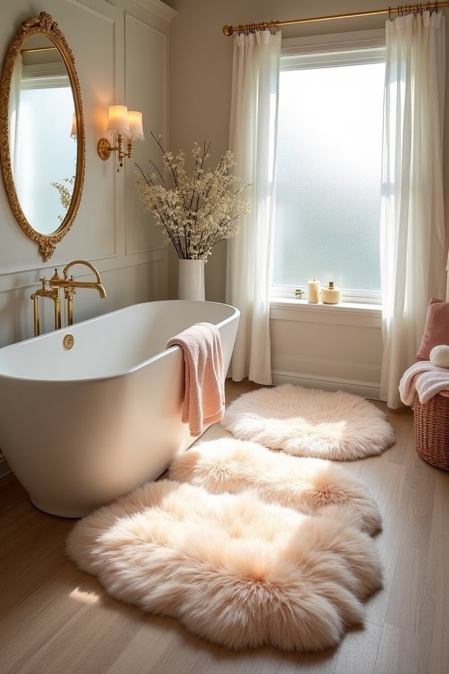 luxurious faux fur rugs