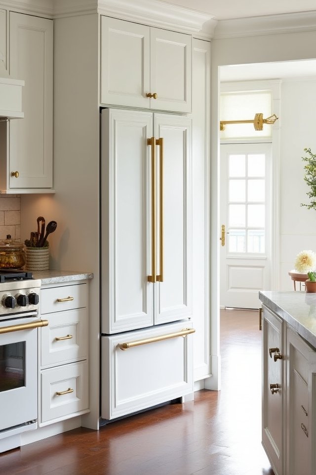 luxurious gold accented appliances