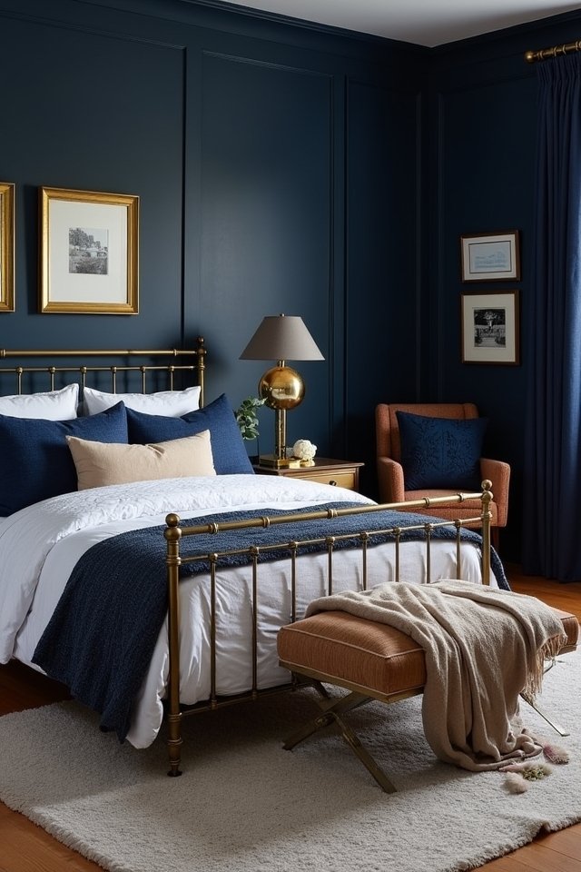 luxurious gold brass accents