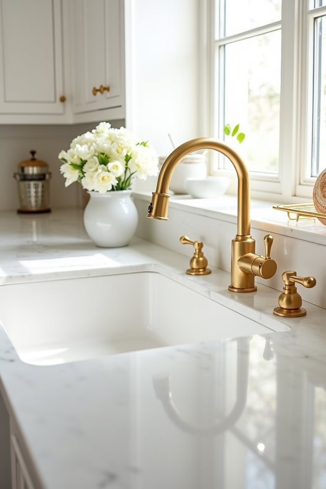 luxurious gold faucet elegance